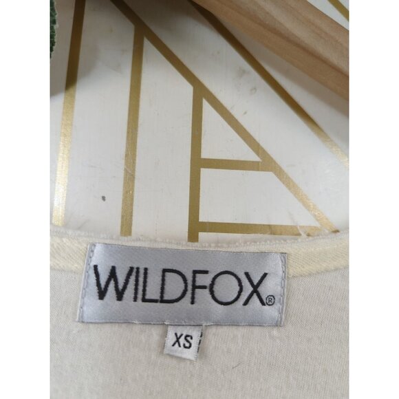 WILDFOX Women's I Owe It To Shore Tunic Pearl V-Neck Flowy Cotton Size XS - Picture 5 of 8